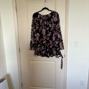 ALI & JAY Black and Pink Floral Romper